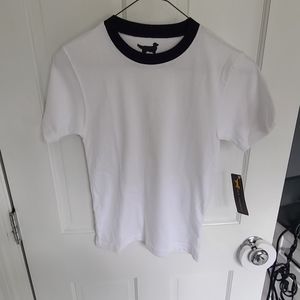 NWT Jack Thomas Boys Size 7 White T-Shirt Short Sleeve